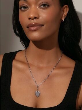 Uncommon James Hopeless Romantic Silver Heart Necklace | Silver Sold Out Online